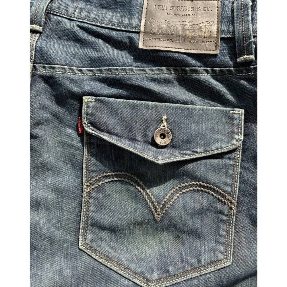 Levi’s 514 Jeans Mens 36x32 Dark Wash Slim Straight Denim Pants Classic Fit